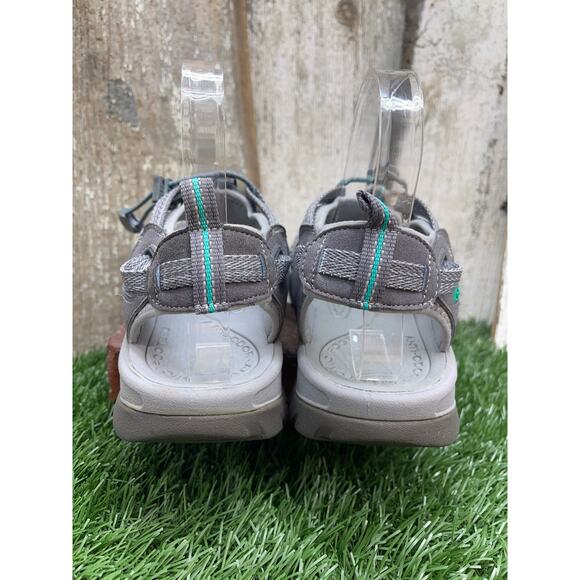 Keen Whisper Medium Grey-Peacock Green Sandals Women's 11 - Picture 5 of 8